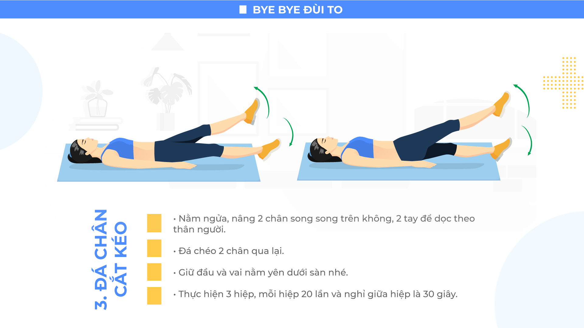 ĂN TẾT HEALTHY, MÌNH PHẢI TẬP GÌ? - BÀI TẬP 1 BYE BYE ĐÙI TO