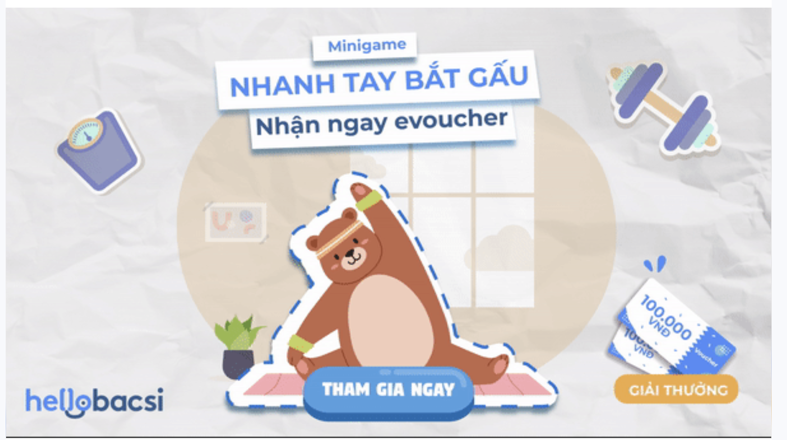  [Minigame] Nhanh tay bắt gấu - Nhận ngay voucher