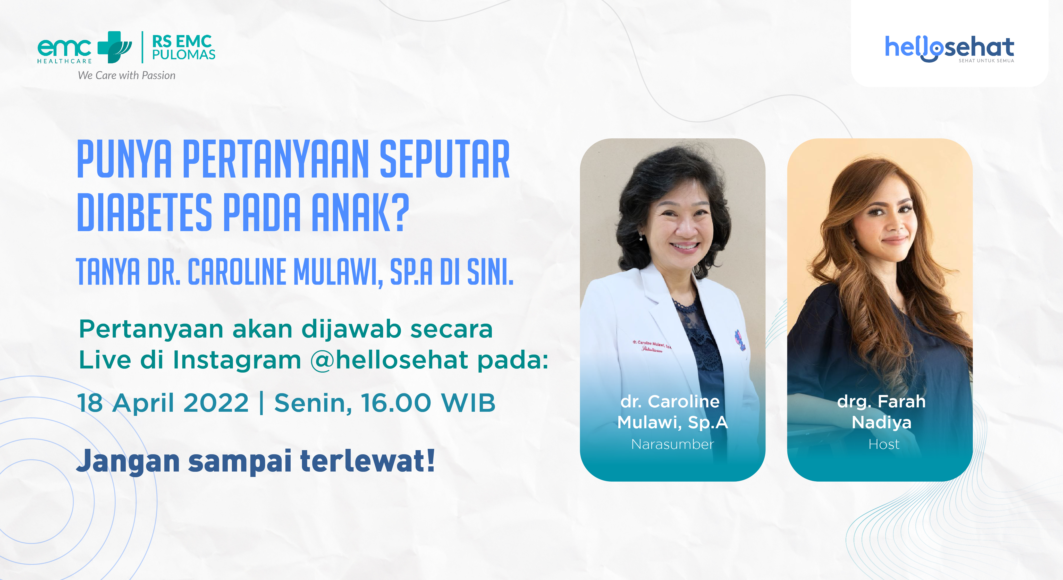 Live QnA: Tips Puasa Bagi Anak dengan Diabetes