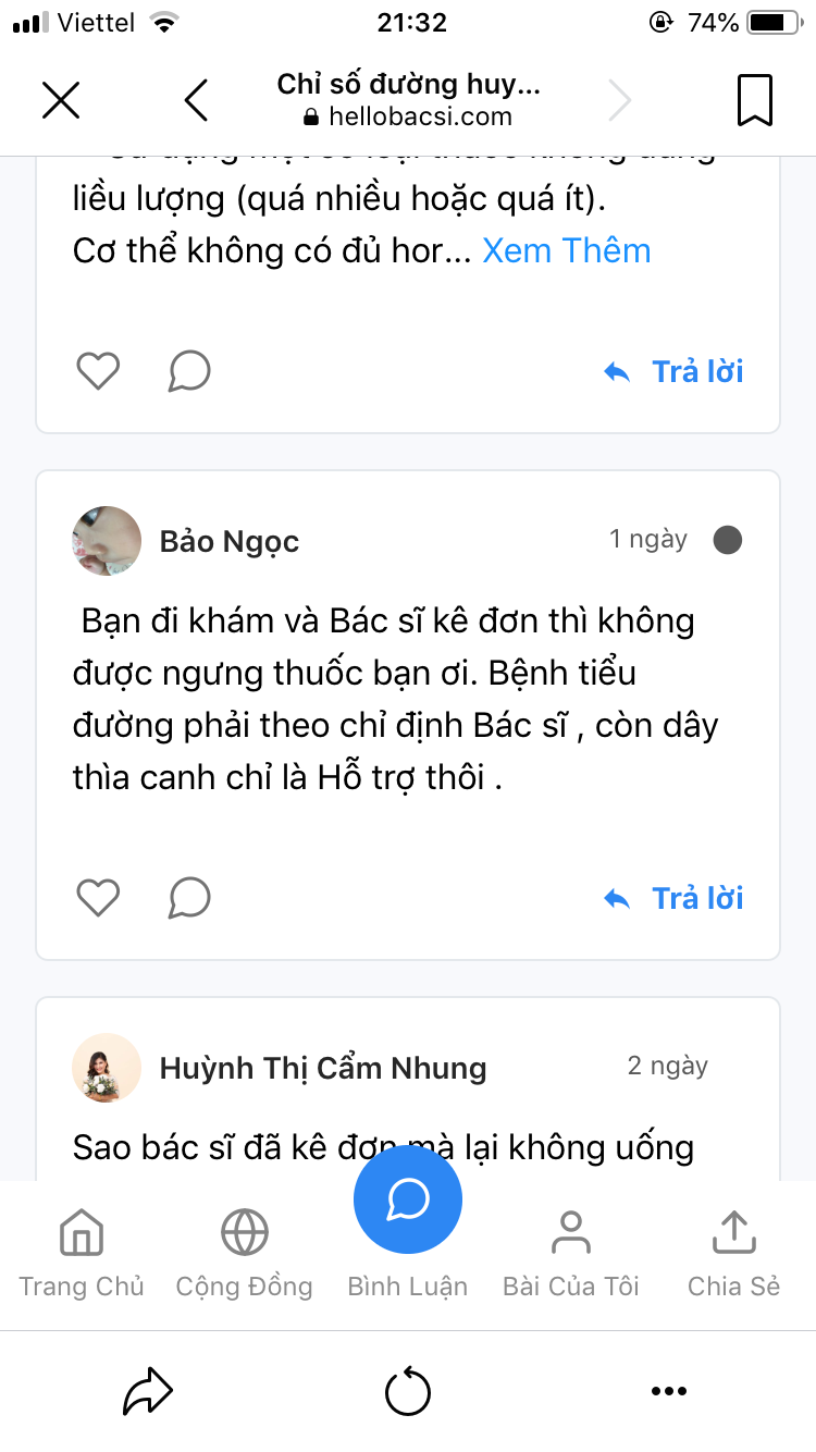 Trở thành thành viên tích cực nhất tháng của cộng đồng Tiểu đường Hello Bacsi