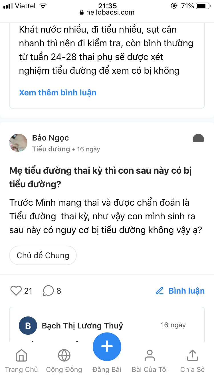 Trở thành thành viên tích cực nhất tháng của cộng đồng Tiểu đường Hello Bacsi