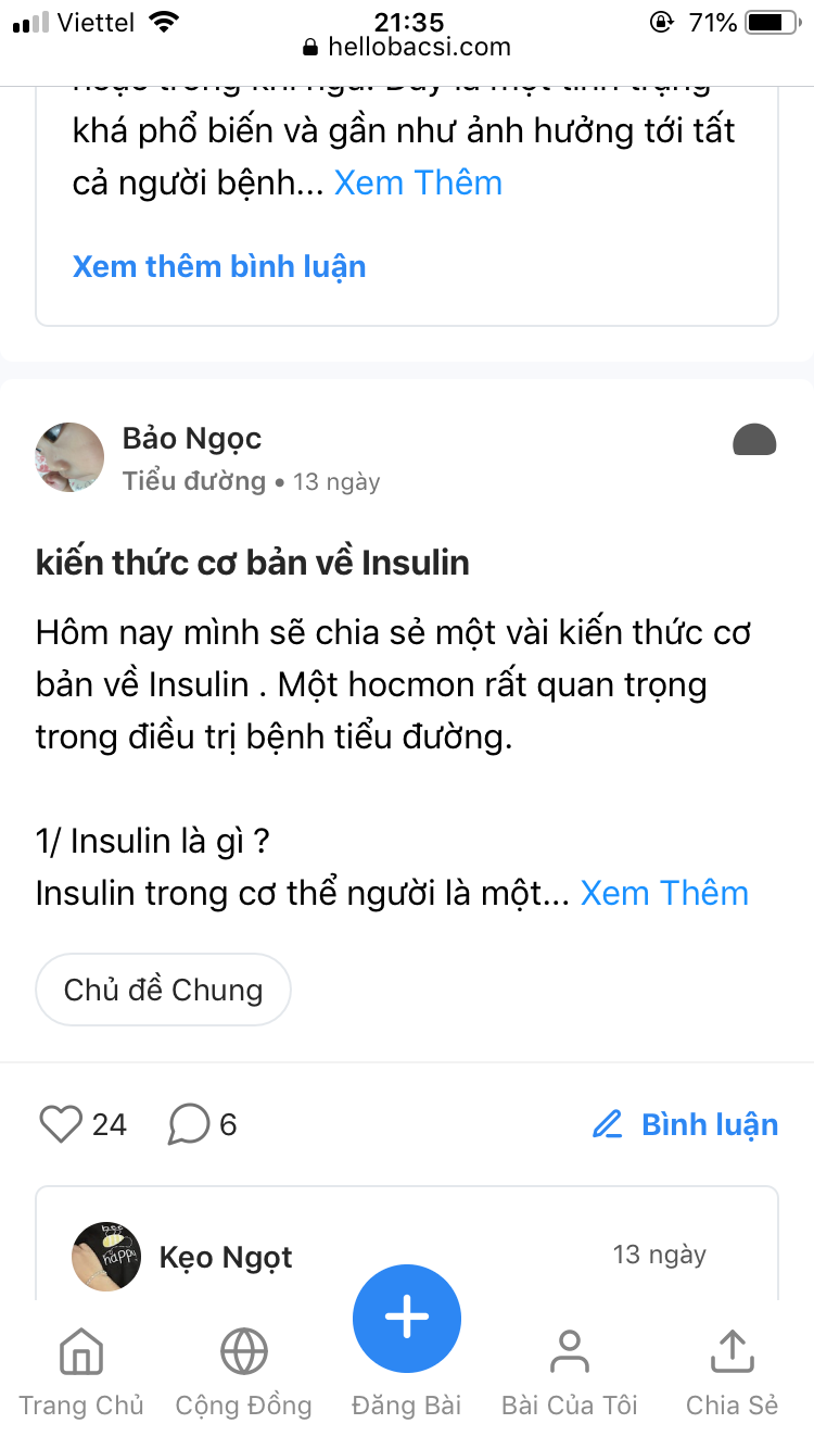 Trở thành thành viên tích cực nhất tháng của cộng đồng Tiểu đường Hello Bacsi