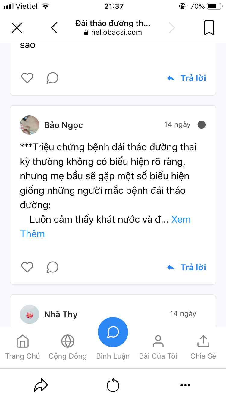 Trở thành thành viên tích cực nhất tháng của cộng đồng Tiểu đường Hello Bacsi