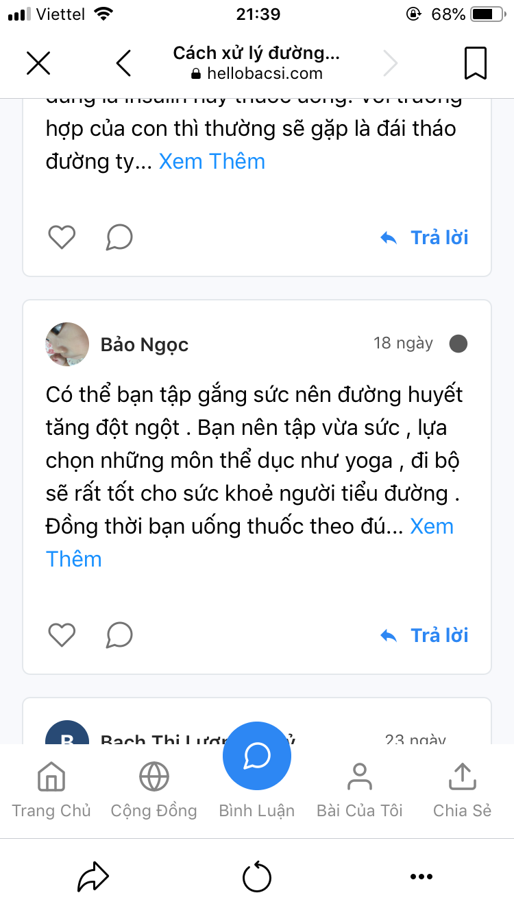 Trở thành thành viên tích cực nhất tháng của cộng đồng Tiểu đường Hello Bacsi