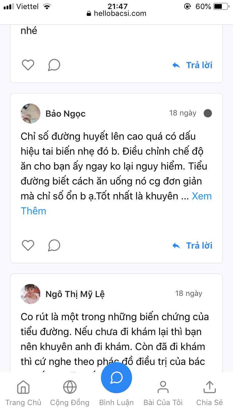 Trở thành thành viên tích cực nhất tháng của cộng đồng Tiểu đường Hello Bacsi