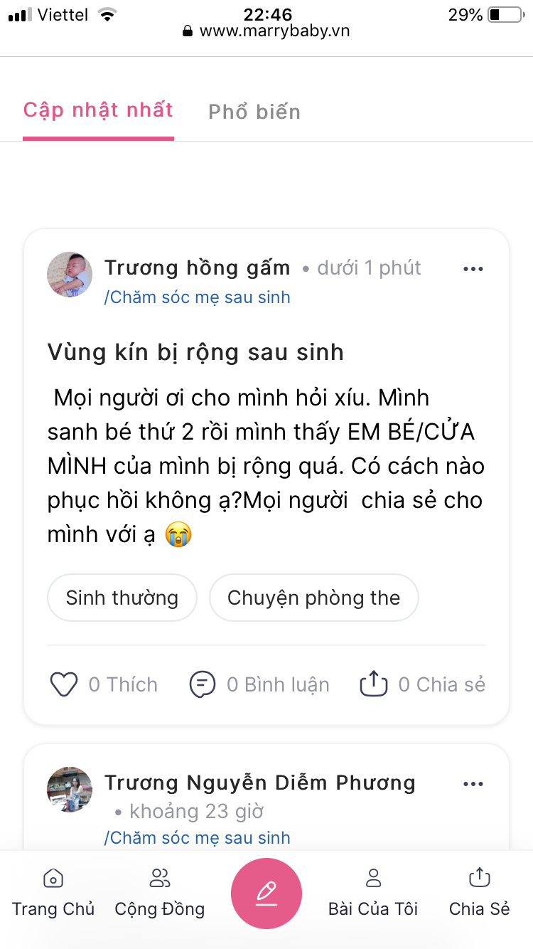 TRỞ THÀNH THÀNH VIÊN TÍCH CỰC NHẤT THÁNG CỦA CỘNG ĐỒNG CHĂM SÓC MẸ SAU SINH MARRYBABY