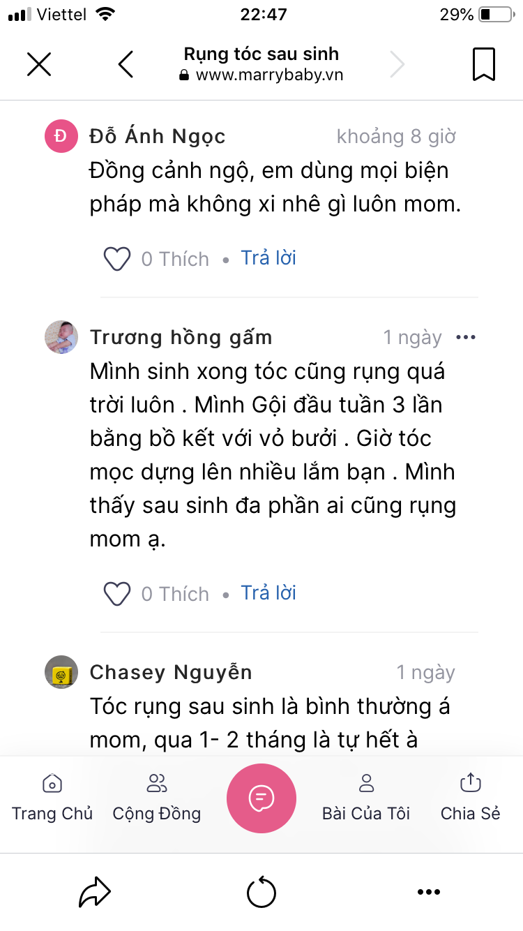 TRỞ THÀNH THÀNH VIÊN TÍCH CỰC NHẤT THÁNG CỦA CỘNG ĐỒNG CHĂM SÓC MẸ SAU SINH MARRYBABY