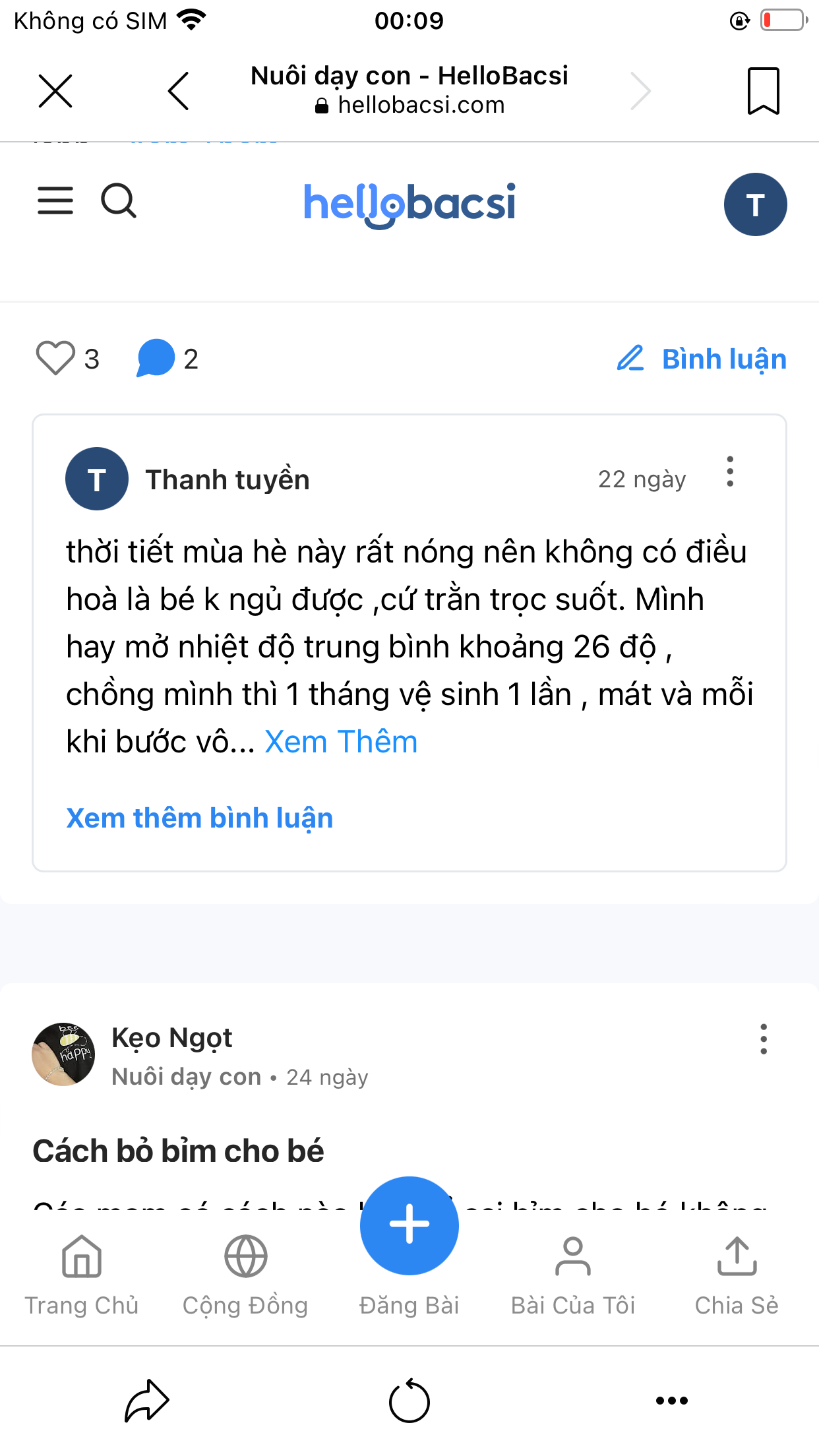 Trở thành thành viên tích cực nhất tháng của cộng đồng Nuôi dạy con Hello Bacsi