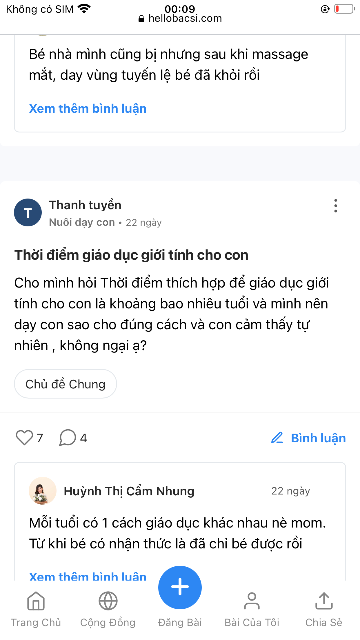 Trở thành thành viên tích cực nhất tháng của cộng đồng Nuôi dạy con Hello Bacsi