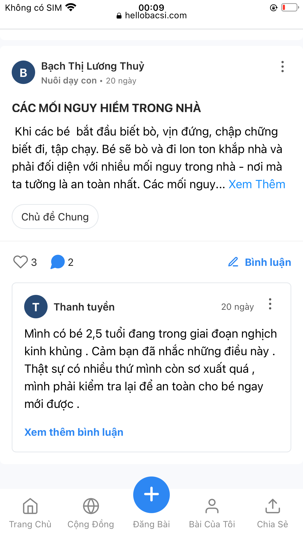 Trở thành thành viên tích cực nhất tháng của cộng đồng Nuôi dạy con Hello Bacsi