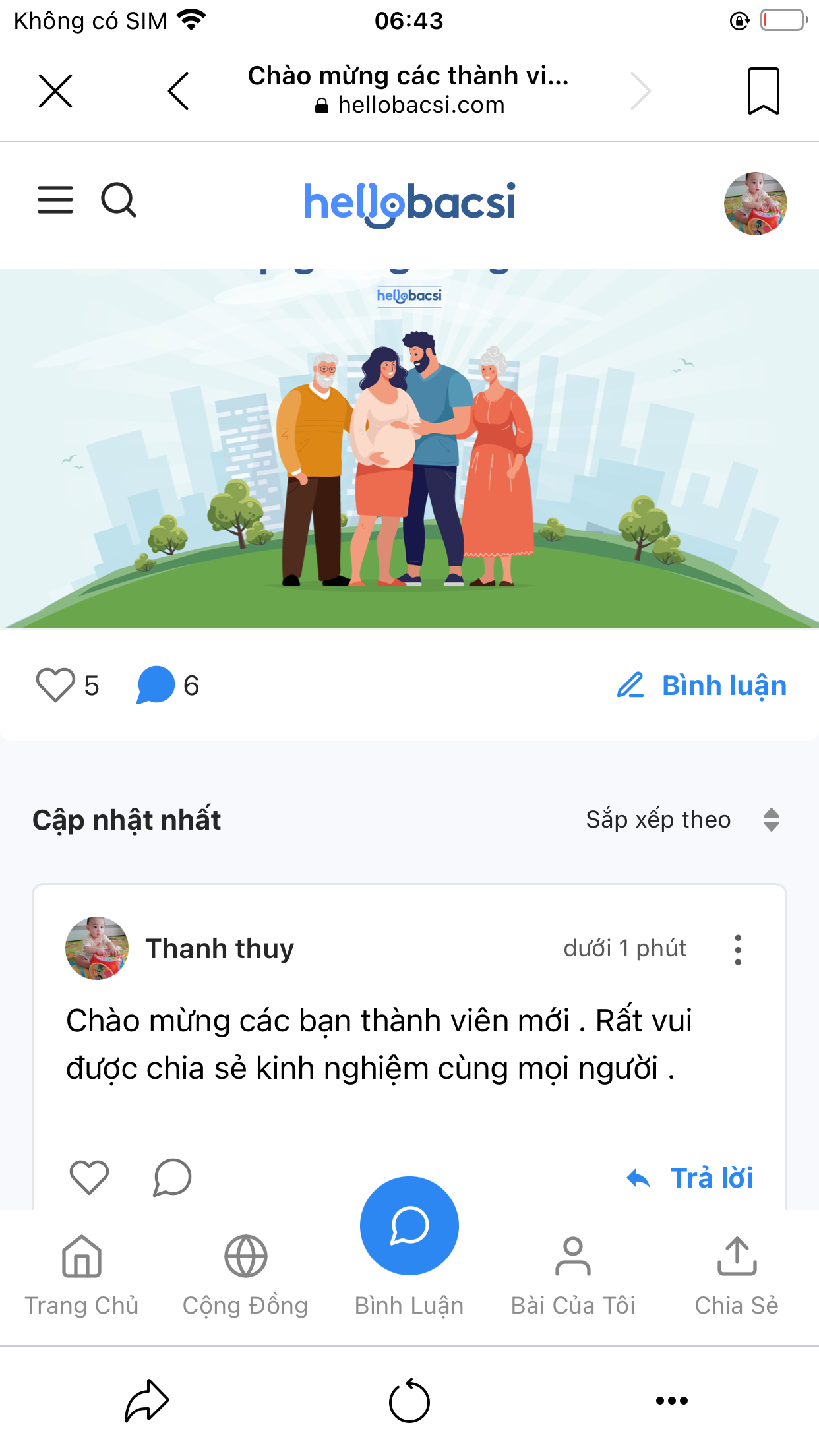 Trở thành thành viên tích cực nhất tháng của cộng đồng Mang thai Hello Bacsi