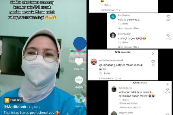 Viral Nakes Perempuan Posting Cerita Pasang Kateter Urin ke Pasien Pria