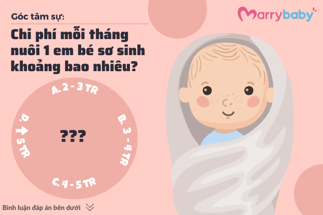  #Góc tâm sự: Chi phí mỗi tháng nuôi 1 em bé sơ sinh khoảng bao nhiêu? 