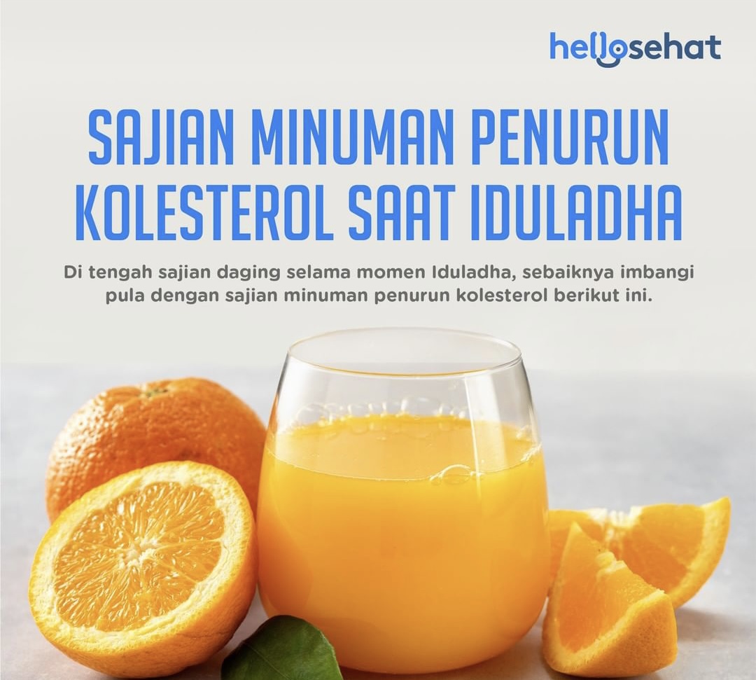 Sajian Minuman Penurun Kolesterol Saat Iduladha