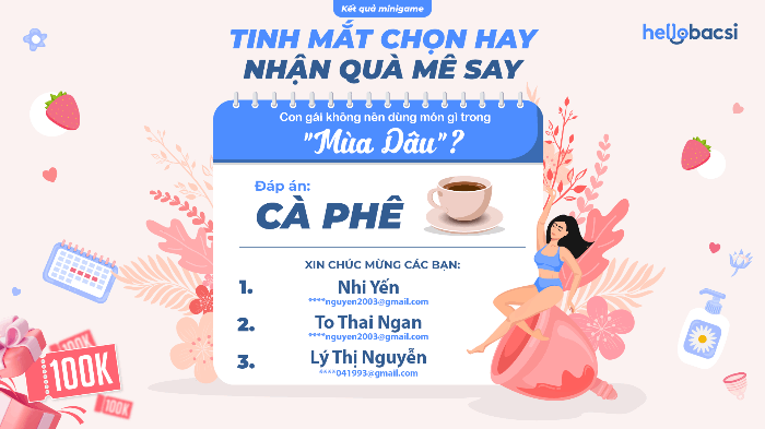 Kết quả minigame “Tinh mắt chọn hay - Nhận quà mê say” 