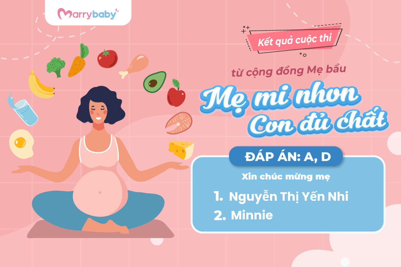 KẾT QUẢ CUỘC THI “MẸ MI NHON - CON ĐỦ CHẤT”