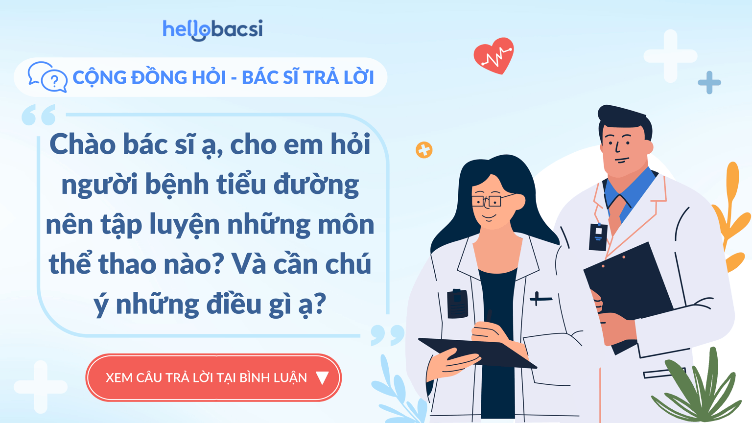 [Cộng đồng hỏi - Bác sĩ trả lời] Người bệnh tiểu đường nên tập thể dục thế nào?