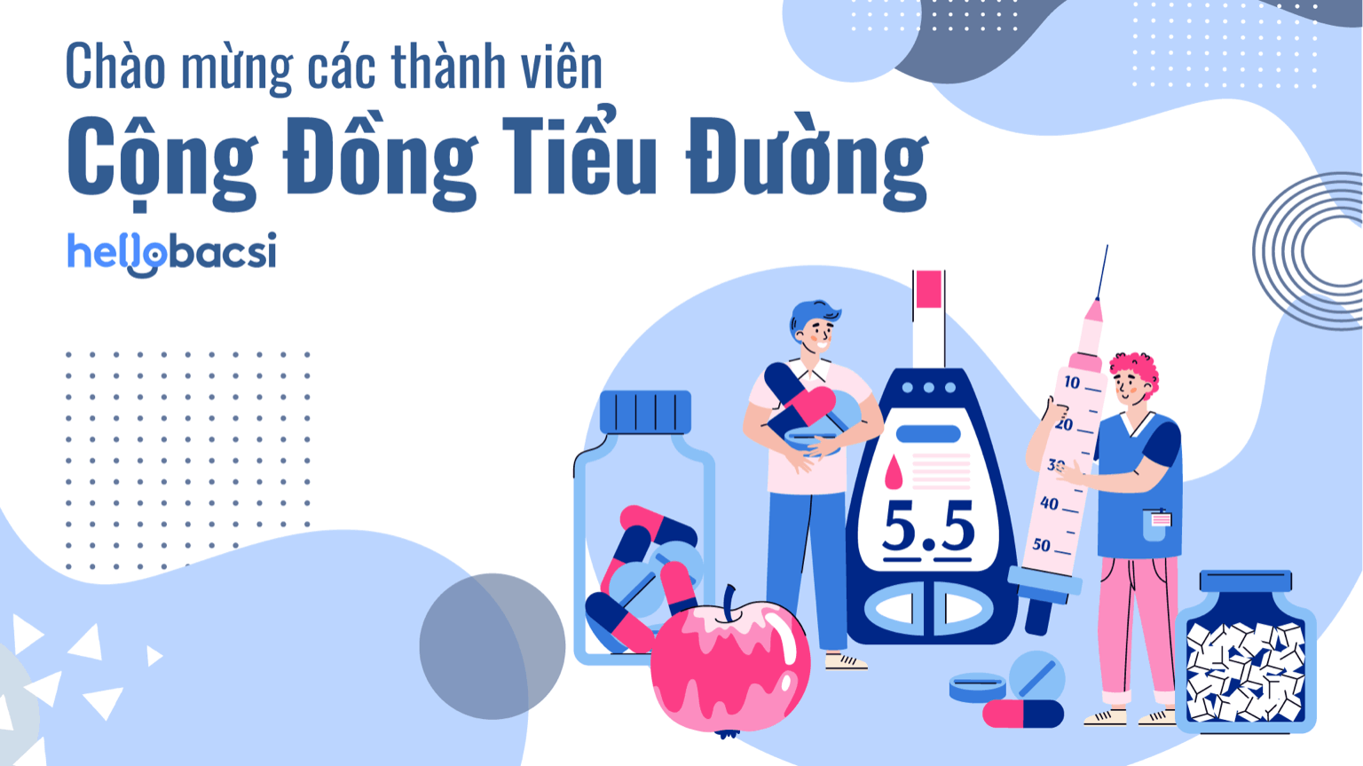 Chào mừng các thành viên mới tuần 3 tháng 10 của cộng đồng Tiểu đường Hello Bacsi 