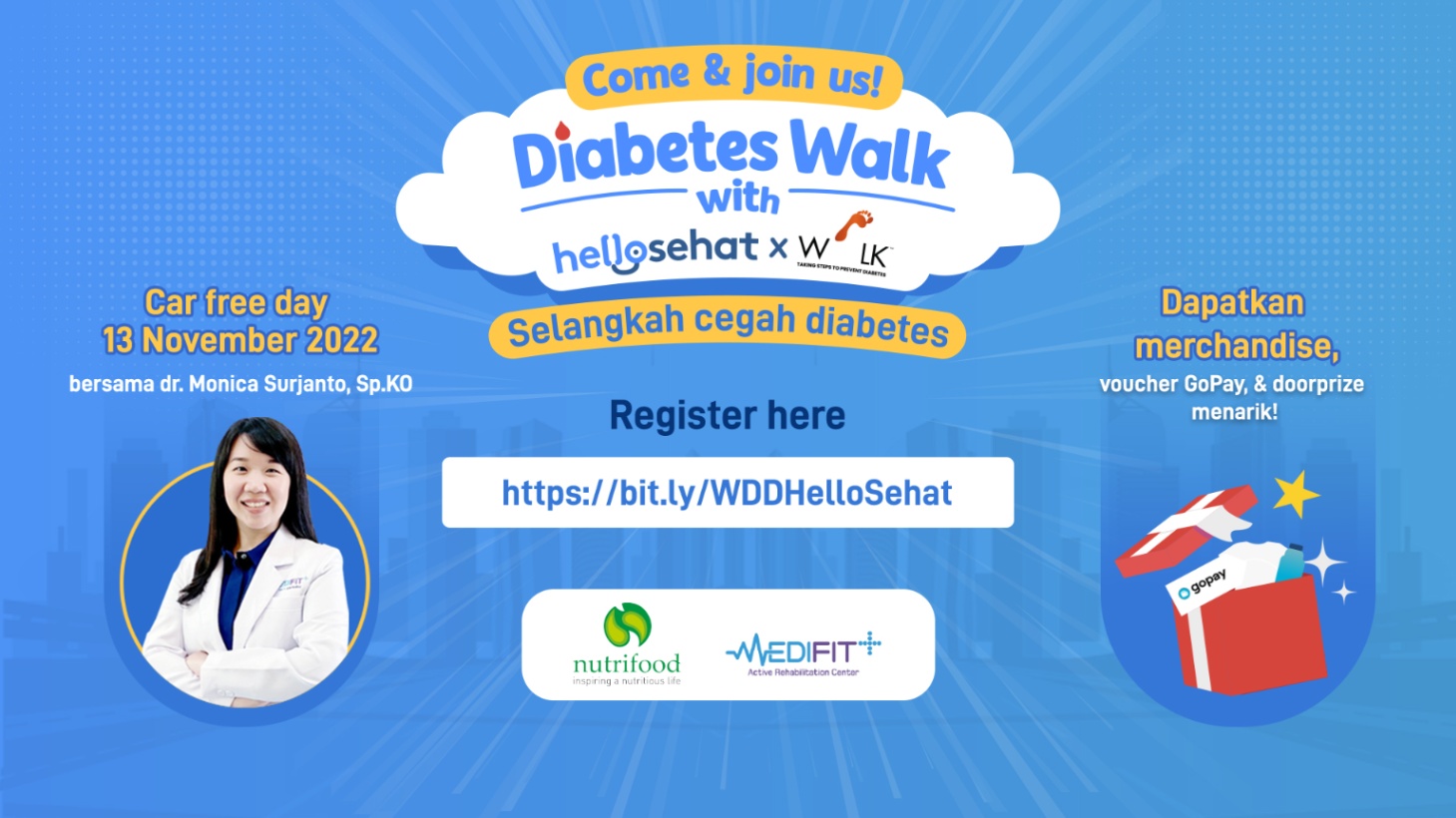 Yuk Ikut Diabetes Walk Bersama Hello Sehat!