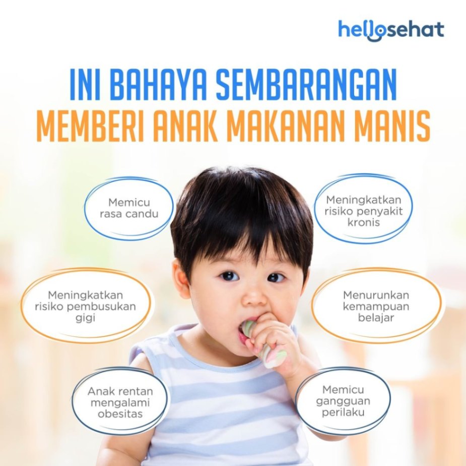 Jangan Sembarangan Memberi Anak Makanan Manis!