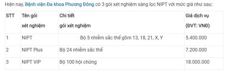 Review xét nghiệm NIPT cho mẹ bầu đây ạ