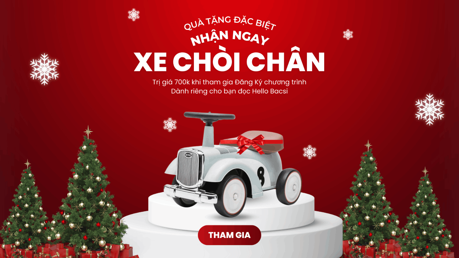 23.12 ĐẬP HỘP QUÀ GIÁNG SINH XE CHÒI CH N CHO BÉ YÊU