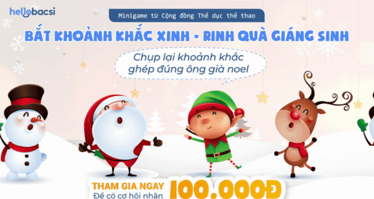 [Minigame] Bắt khoảnh khắc xinh - Rinh quà giáng sinh  