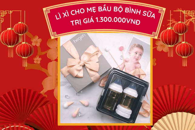 ️🎋 [QUÀ TẾT] TẶNG BÉ YÊU 03 BỘ BÌNH SỮA HEGEN XỊN XÒ TRỊ GIÁ - 1.300.000 VND