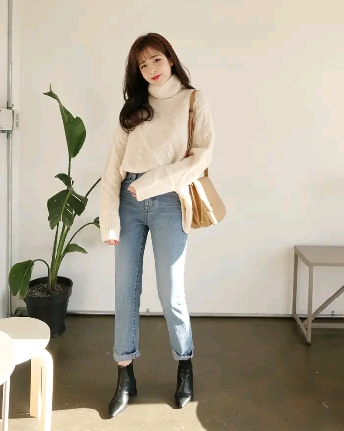 MIX ÁO LEN VS QUẦN JEANS