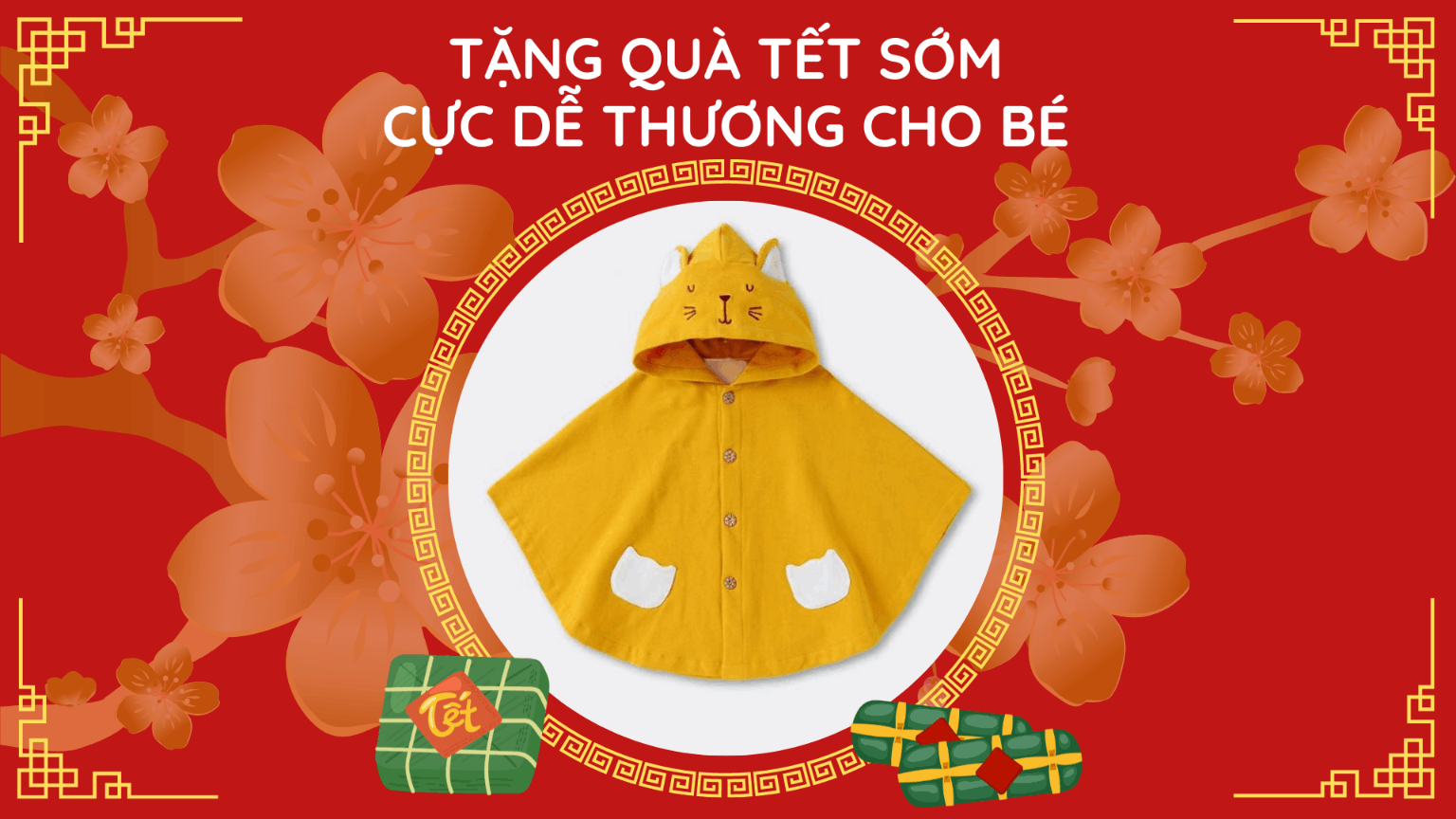 TẶNG ÁO CHOÀNG TẾT CỰC CUTE CHO BÉ YÊU MỪNG NĂM MỚI 2023 - ĐÓN XUÂN TƯƠI VUI!