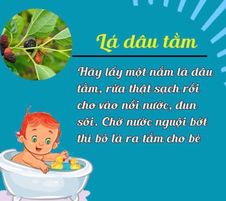 Các loại lá tắm cho bé yêu