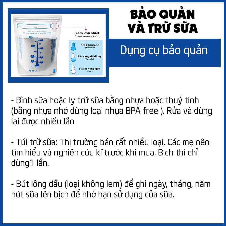 Combo cho các mẹ tìm hiểu về cách vắt, trữ sữa cho con nha ! 