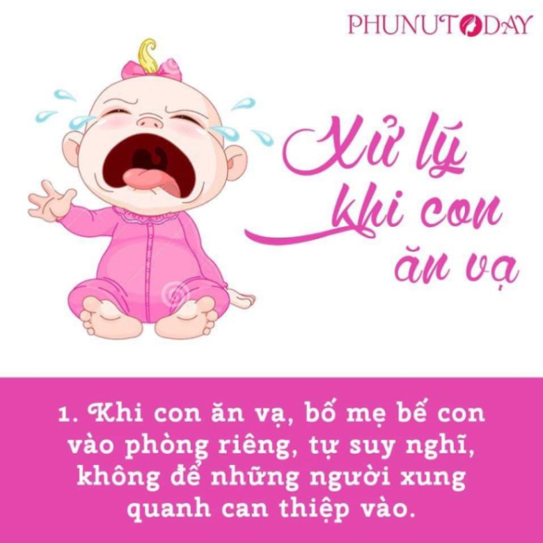 Cách xử lý khi bé ăn vạ  