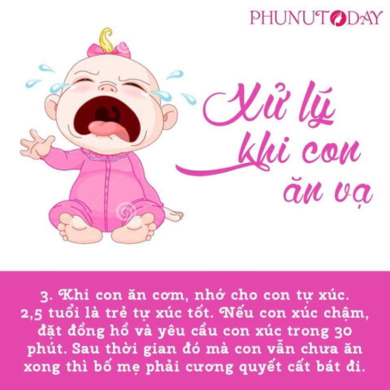 Cách xử lý khi bé ăn vạ  