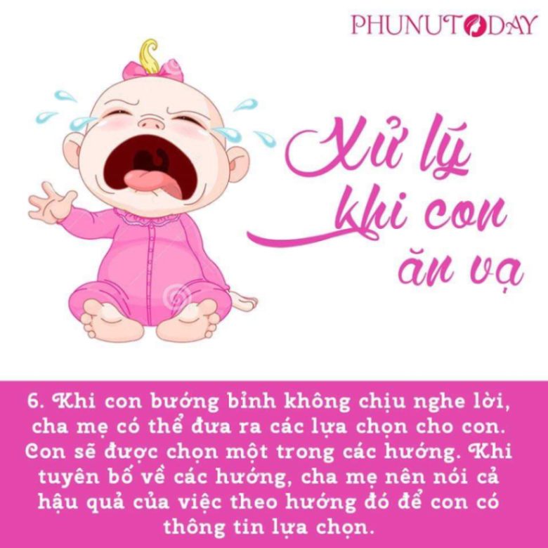 Cách xử lý khi bé ăn vạ  