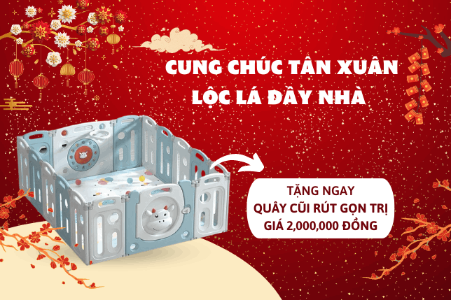 🌼🌼🌼 LỘC XUÂN TẶNG BÉ YÊU MỪNG NĂM MỚI QUÂY CŨI RÚT GỌN TRỊ GIÁ 2.000.000 VND