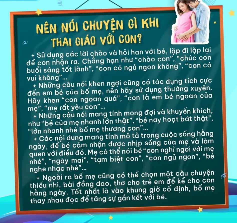 Tuần lễ check in Tết 📌 📌 📌 bật mí mẹ bầu cách nói chuyện với thai nhi