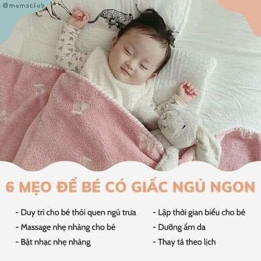 6 mẹo để bé có giấc ngủ ngon