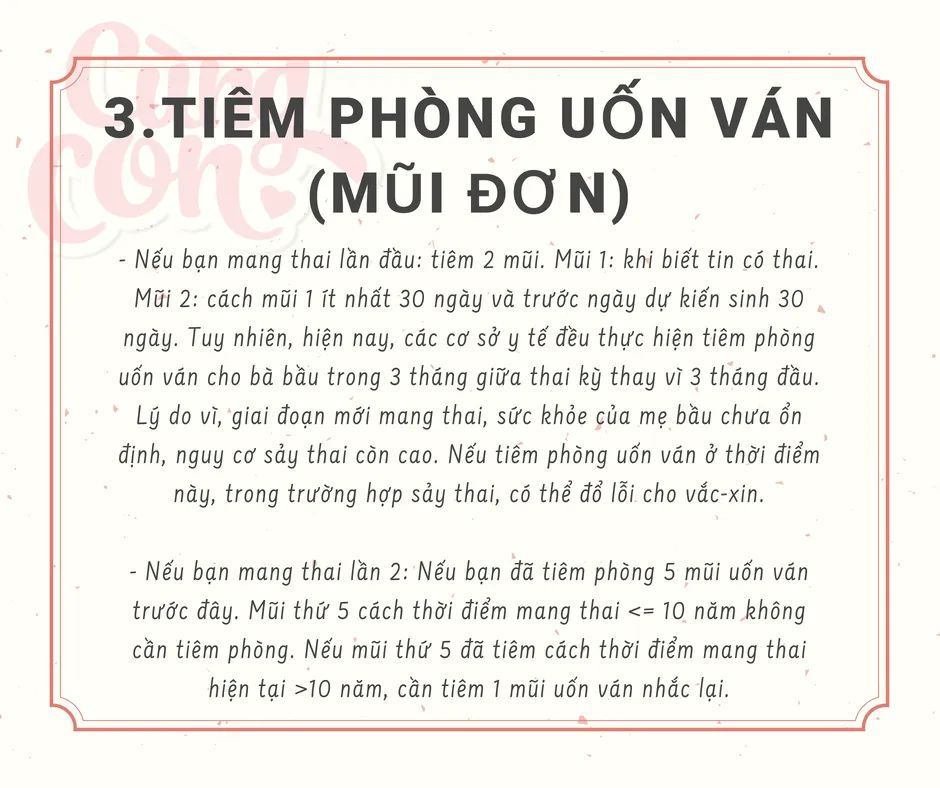 Mẹ bầu tiêm phòng