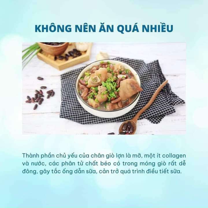 ĂN MÓNG GIÒ NHIỀU SẼ LỢI SỮA CHO MẸ: QUAN NIỆM NÀY ĐÚNG HAY SAI ? 