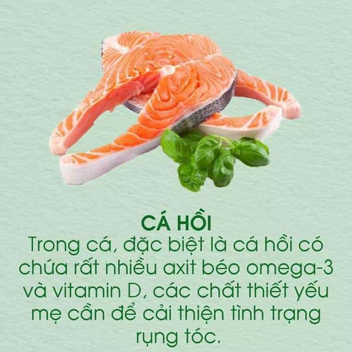 Thực phẩm ngăn rụng tóc cho mẹ sau sinh ;)