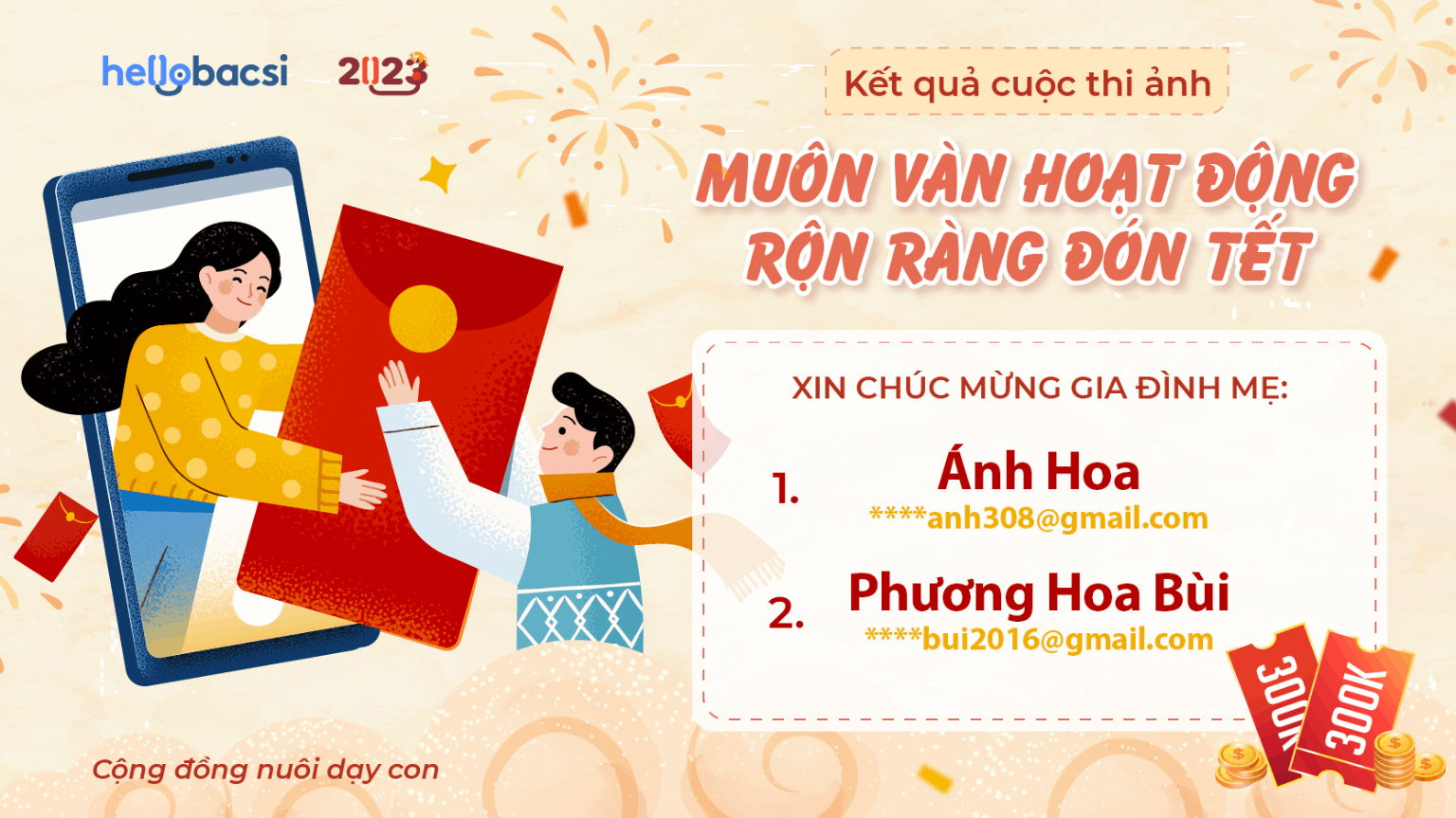 Kết quả cuộc thi “Muôn vàn hoạt động - Rộn ràng đón Tết” 