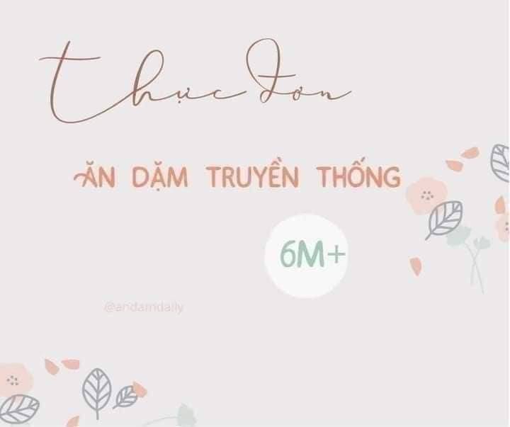 Menu ăn dặm truyền thống cho bé từ 6+