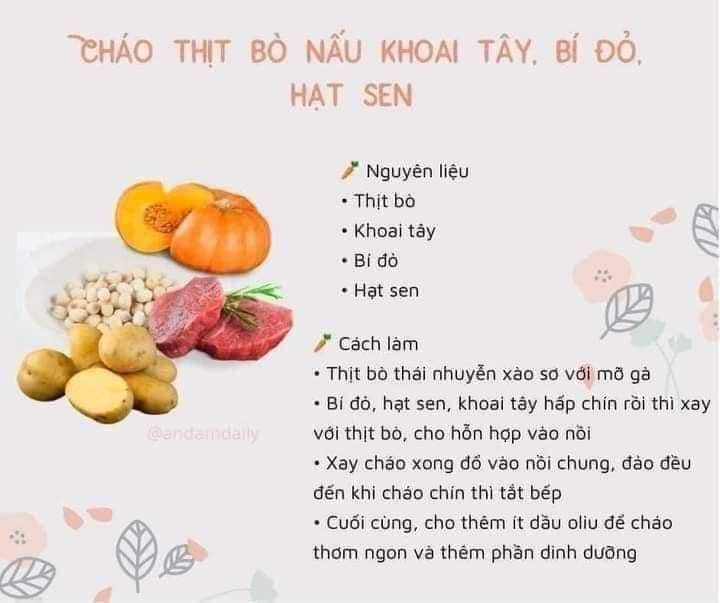 Menu ăn dặm truyền thống cho bé từ 6+