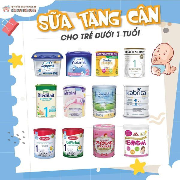 Review các loại sữa công thức cho bé 