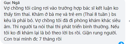 Mất tim thai rồi lại có, điều kỳ diệu có xảy ra không?