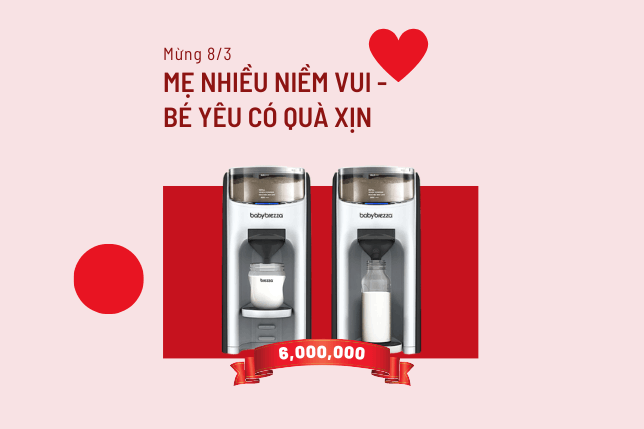 QUÀ 8/3 TẶNG MẸ MÁY PHA SỮA TRỊ GIÁ 6,000,000 VNĐ