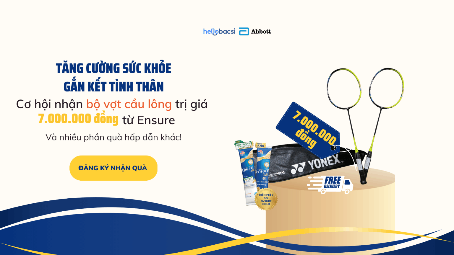 ️🏸 Quà tặng sức khỏe - Bộ vợt cầu lông trị giá hơn 7,000,000Đ 