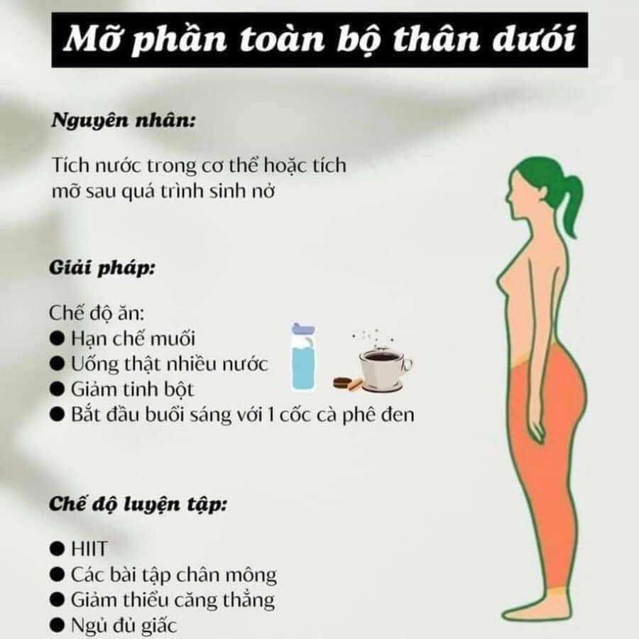 Các chị em thường bị tích mỡ ở đâu ạ, đây là các vị trí tích mỡ gần như phổ biến nhất, và cách tiêu diệt chúng