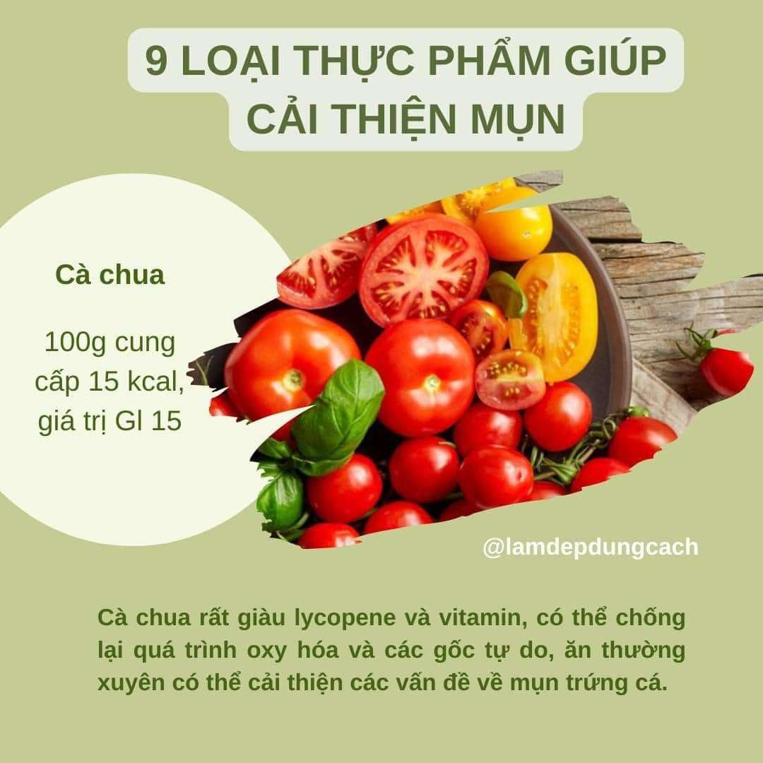 💁‍♀9 LOẠI THỰC PHẨM GIÚP CẢI THIỆN MỤN